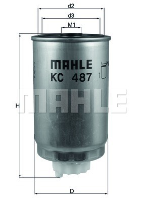Kraftstofffilter MAHLE KC487
