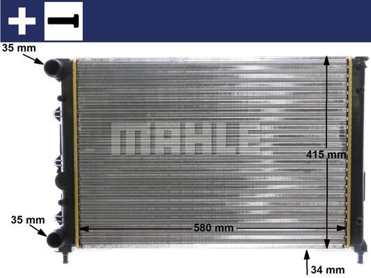 Kühler, Motorkühlung MAHLE CR1411000S