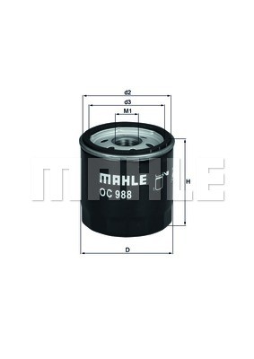 Ölfilter MAHLE OC988