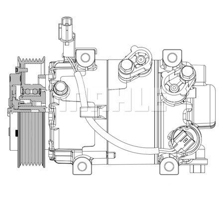 Kompressor, Klimaanlage MAHLE ACP632000P 4
