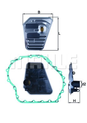 Hydraulikfilter, Automatikgetriebe MAHLE HX167D