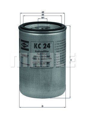 Kraftstofffilter MAHLE KC24 4