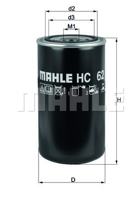 Hydraulikfilter, Automatikgetriebe MAHLE HC62