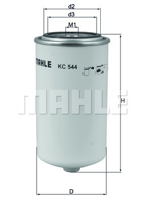 Kraftstofffilter MAHLE KC544