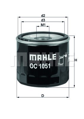 Ölfilter MAHLE OC1051