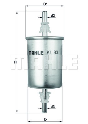 Kraftstofffilter MAHLE KL83
