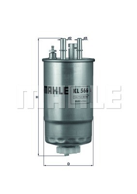 Kraftstofffilter MAHLE KL566