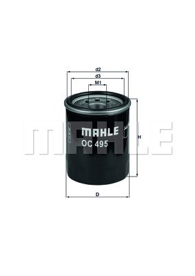 Ölfilter MAHLE OC495