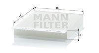 Filter, Innenraumluft MANN-FILTER CU2143