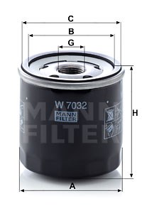 Ölfilter MANN-FILTER W7032
