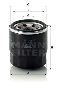 Ölfilter MANN-FILTER W7023