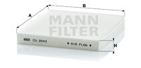 Filter, Innenraumluft MANN-FILTER CU2043