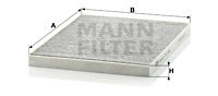 Filter, Innenraumluft MANN-FILTER CUK3042