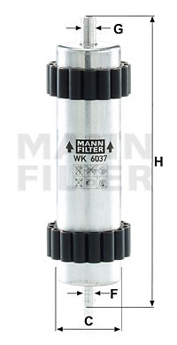 Kraftstofffilter MANN-FILTER WK6037