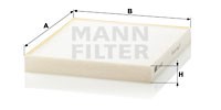 Filter, Innenraumluft MANN-FILTER CU2227