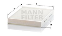 Filter, Innenraumluft MANN-FILTER CU2842