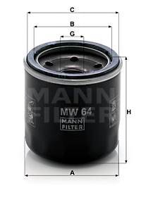 Ölfilter MANN-FILTER MW64
