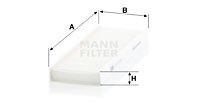 Filter, Innenraumluft MANN-FILTER CU240122