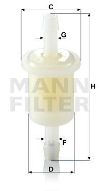 Kraftstofffilter MANN-FILTER WK2110