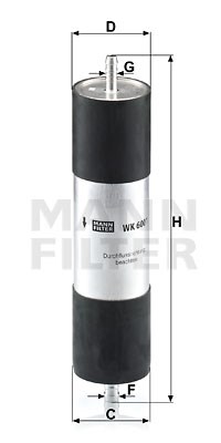 Kraftstofffilter MANN-FILTER WK6001