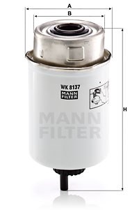 Kraftstofffilter MANN-FILTER WK8137