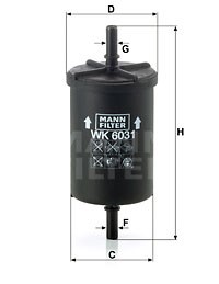 Kraftstofffilter MANN-FILTER WK6031