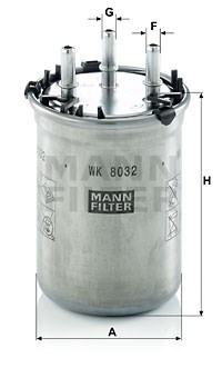 Kraftstofffilter MANN-FILTER WK8032