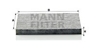 Filter, Innenraumluft MANN-FILTER CUK2035