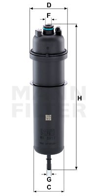 Kraftstofffilter MANN-FILTER WK5017