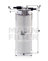 Kraftstofffilter MANN-FILTER WK7002