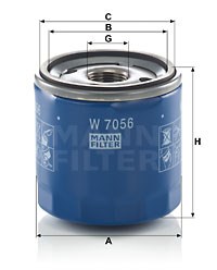Ölfilter MANN-FILTER W7056