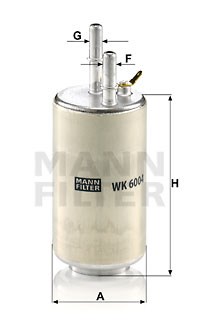Kraftstofffilter MANN-FILTER WK6004