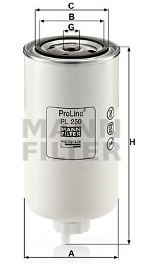 Kraftstofffilter MANN-FILTER PL250
