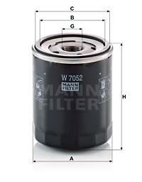 Ölfilter MANN-FILTER W7052