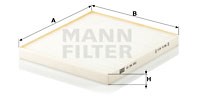 Filter, Innenraumluft MANN-FILTER CU24001