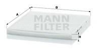 Filter, Innenraumluft MANN-FILTER CU2435