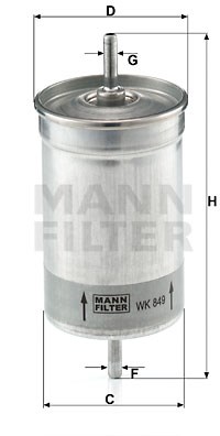 Kraftstofffilter MANN-FILTER WK849