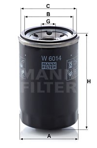 Ölfilter MANN-FILTER W6014