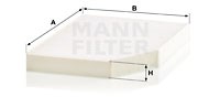 Filter, Innenraumluft MANN-FILTER CU30007