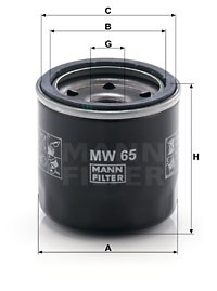 Ölfilter MANN-FILTER MW65