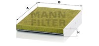Filter, Innenraumluft MANN-FILTER FP2862