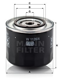 Ölfilter MANN-FILTER W1126