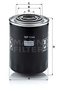 Ölfilter MANN-FILTER WP1144