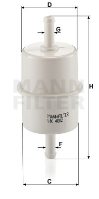 Kraftstofffilter MANN-FILTER WK4002