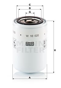 Ölfilter MANN-FILTER W10020