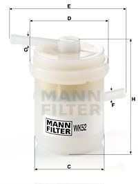 Kraftstofffilter MANN-FILTER WK52