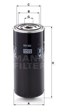 Hydraulikfilter, Automatikgetriebe MANN-FILTER WD962