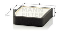 Filter, Innenraumluft MANN-FILTER CU19002