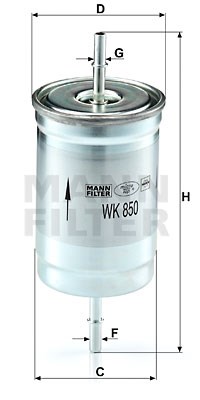 Kraftstofffilter MANN-FILTER WK850