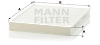Filter, Innenraumluft MANN-FILTER CU2757